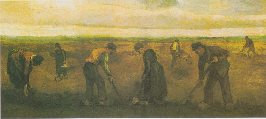 איכרים שותלים תפוחי אדמה - Vincent van Gogh