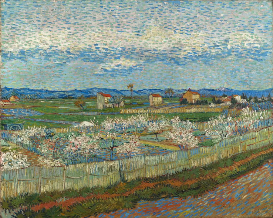 Pêchers en fleurs - Vincent van Gogh image 1 tableau peint à l’huile sur toile