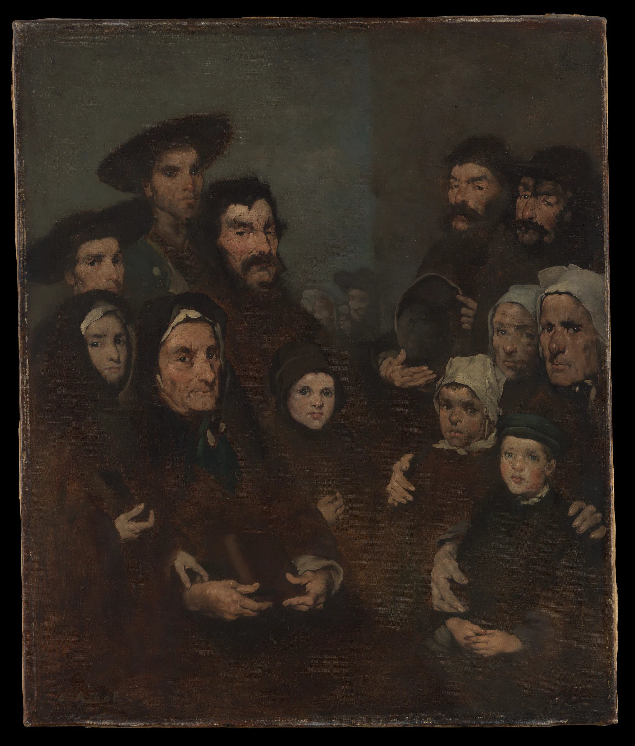 Pêcheurs bretons et leurs familles - Théodule-Augustin Ribot