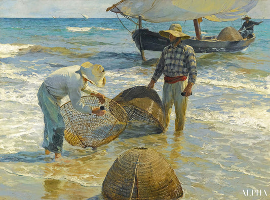 Pêcheurs valenciens - Sorolla - Reproductions de tableaux et peintures haut de gamme