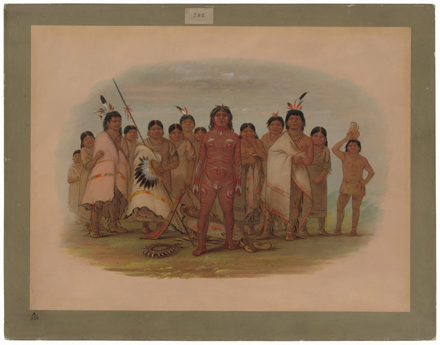 "צייר אותי" - אפאצ'י - George Catlin