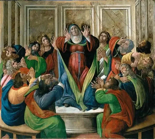 ירידת רוח הקודש, 1495-1505 בקירוב - Botticelli וסדנה