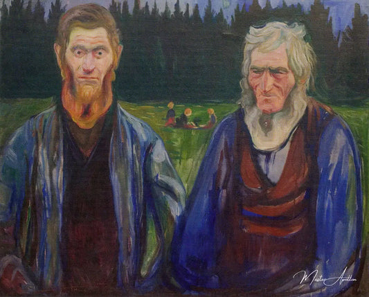 Père et fils - Edvard Munch - Reproductions de tableaux et peintures haut de gamme