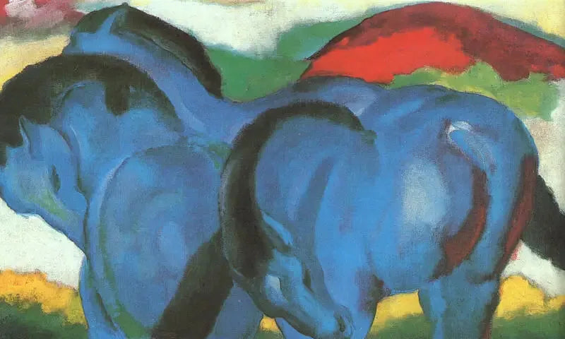 סוסים קטנים כחולים - פרנץ מארק