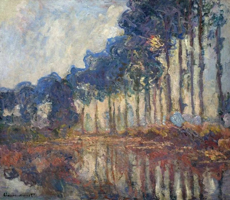 Les Peupliers, סתיו W1311 - קלוד מונה