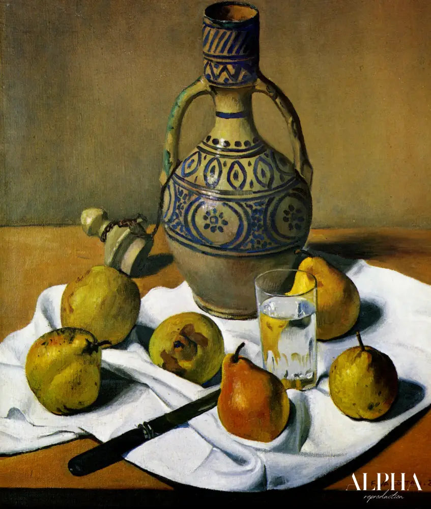 Pichet marocain et poires - Félix Edouard Vallotton - Reproductions de tableaux et peintures haut de gamme