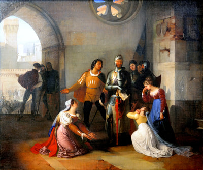 Pietro Rossi appelé à commander l’armée vénitienne. - Francesco Hayez - Alpha Reproduction