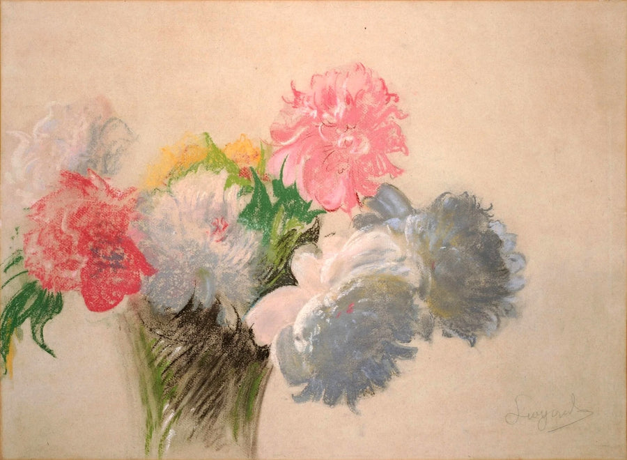 Pivoines dans un vase – Leon Wyczółkowski
