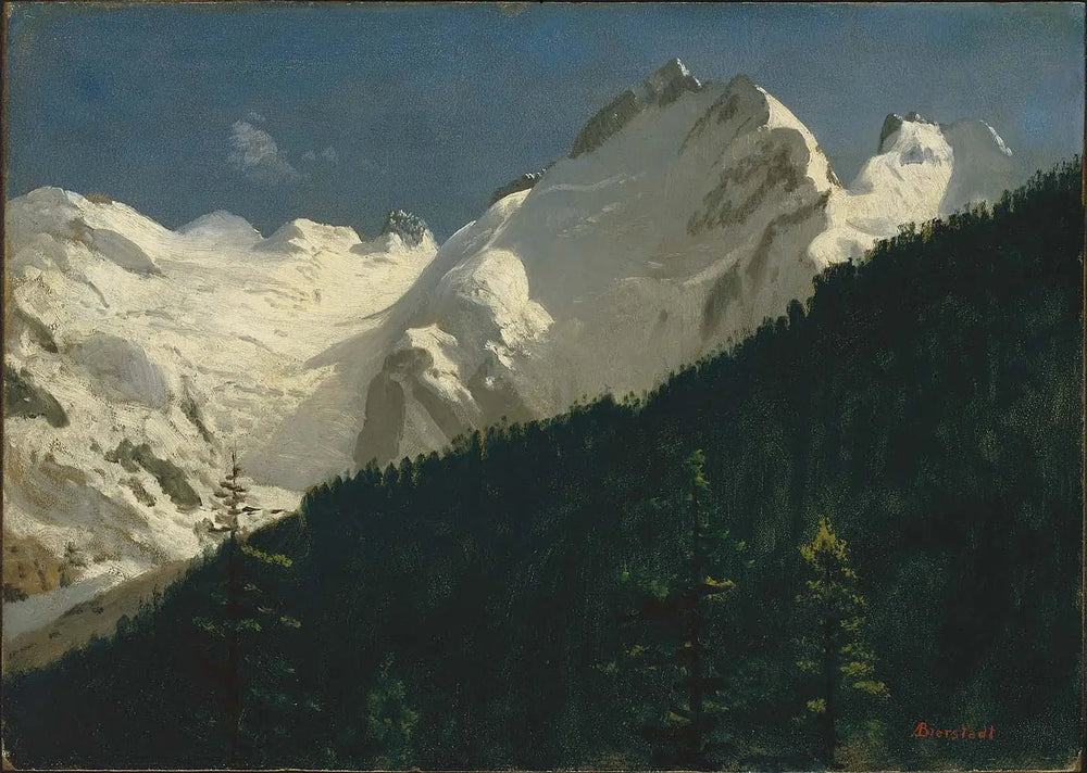 Piz Bernina Suisse - Albert Bierstadt - Alpha Reproduction