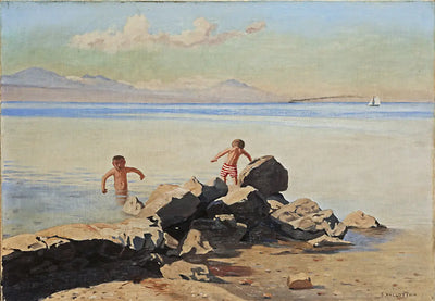 Plage de Bellerive à Ouchy - Félix Vallotton - Alpha Reproduction