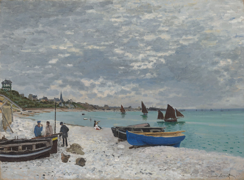 Sainte-Adresse Beach W92 - קלוד מונה