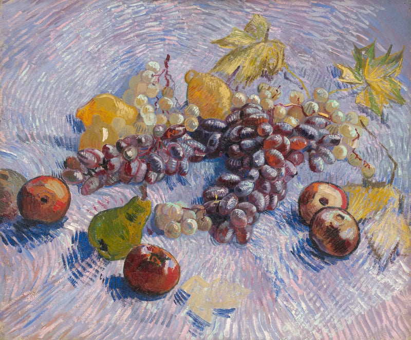 תפוחים, אגסים, לימון וענבים - Vincent van Gogh