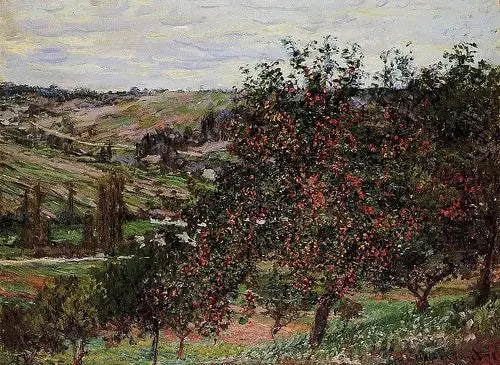 עצי תפוח ליד ותויל - קלוד מונה