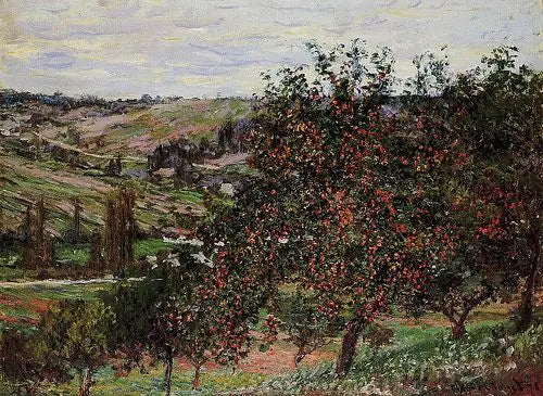 עצי תפוח ליד ותויל - קלוד מונה