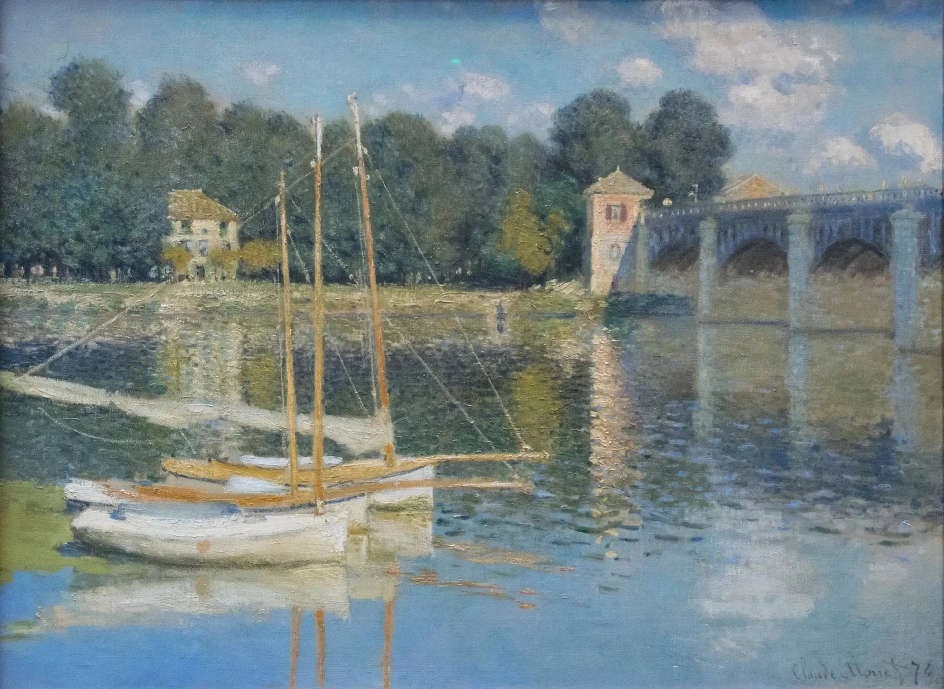 Le Pont d’Argenteuil W311 par Claude Monet, 1874, musée d’Orsay