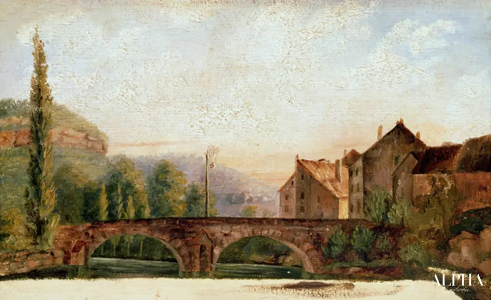 Pont de nahin ornans - Gustave Courbet - Reproductions de tableaux et peintures haut de gamme