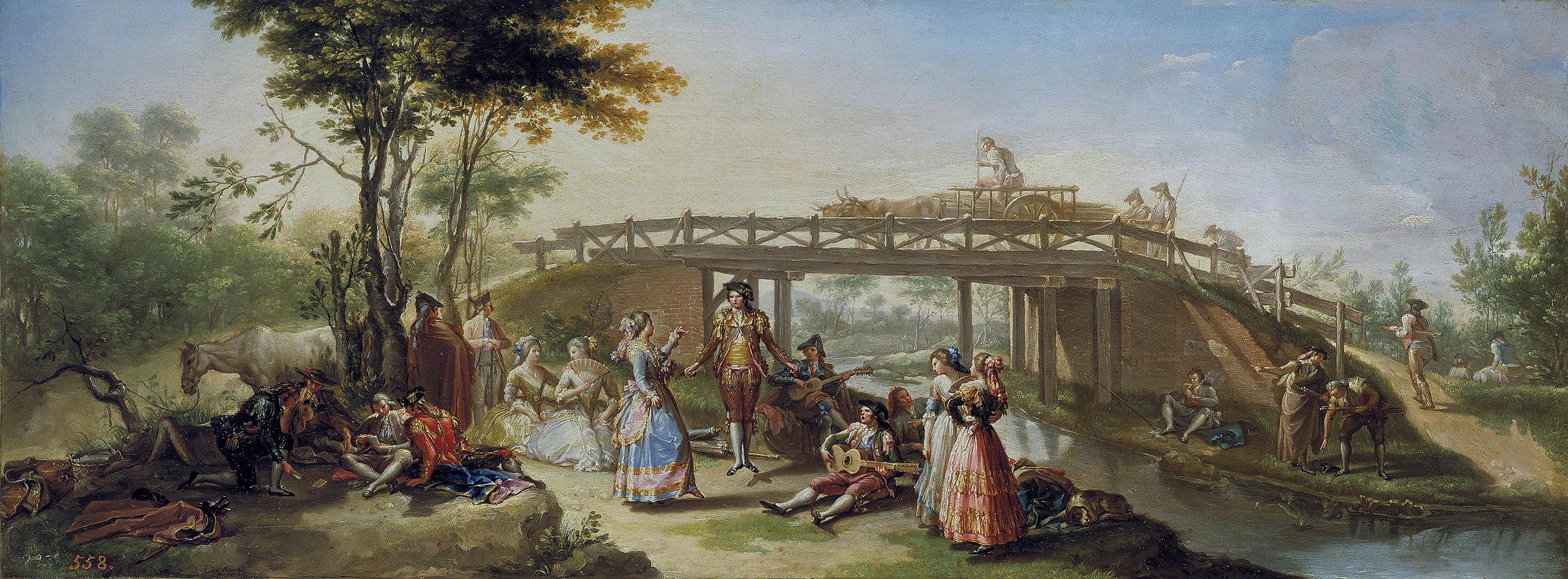 Pont sur le canal de Madrid - Francisco Bayeu - Alpha Reproduction