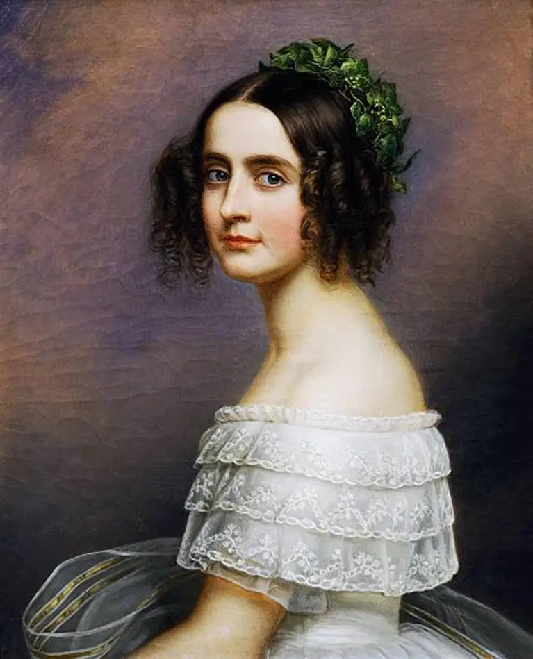 דיוקן של אלכסנדרה אמליה פון בוואריה (1826-1875) - יוסף קרל סטיילר