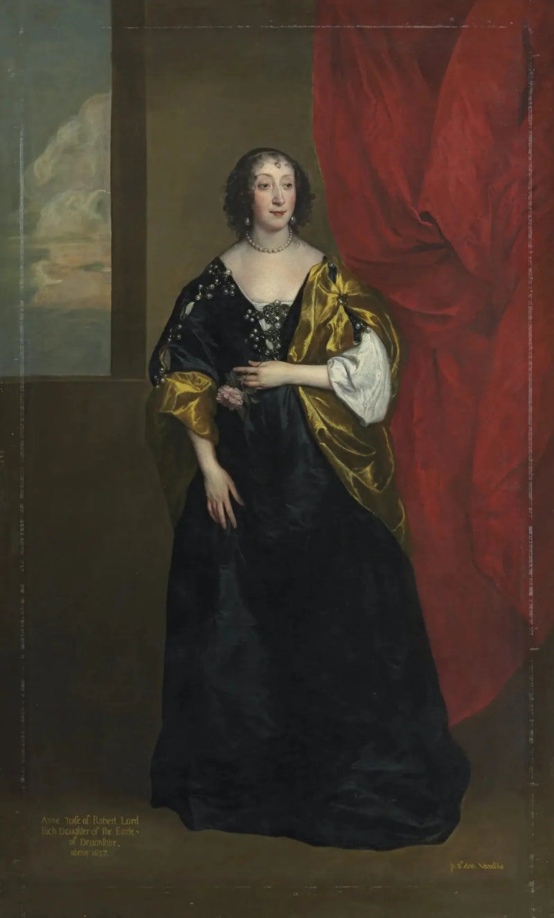 דיוקן של אן קייבןיש, ליידי ריץ' (1612-1638) - אנטואן ואן דייק
