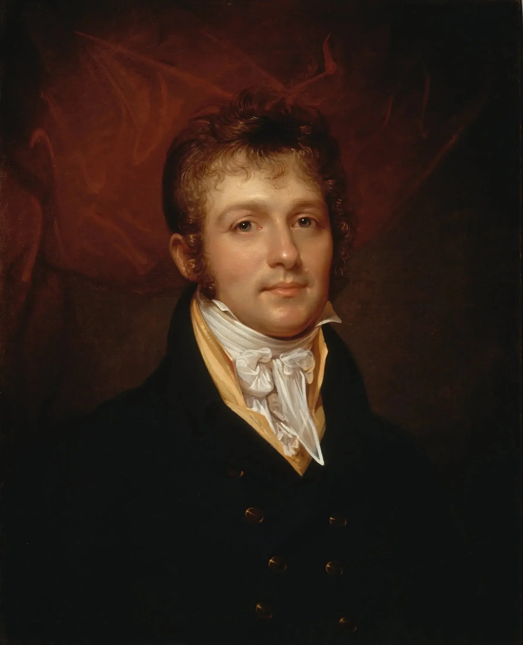 Portrait d'Edward Shippen Burd de Philadelphie - Rembrandt Peale image 1 copie de tableau peinte à la main