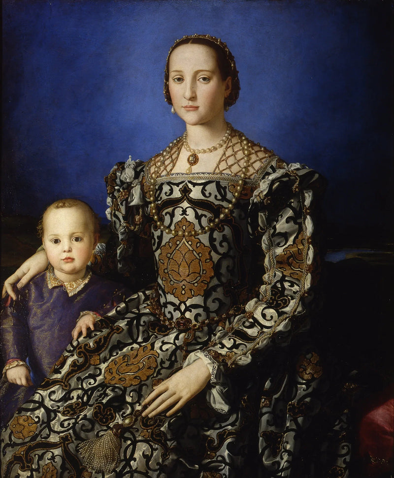פורטרט של אליאונורה מטולדה ובנה ג'ובאני מדיצי - ברונצינו