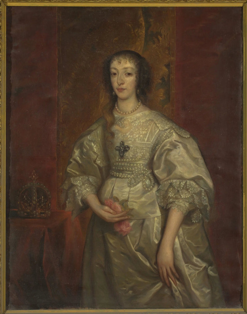 פורטרט של הנריוט מרי (1609-1699), מלכת אנגליה - אנטואן ואן דייק