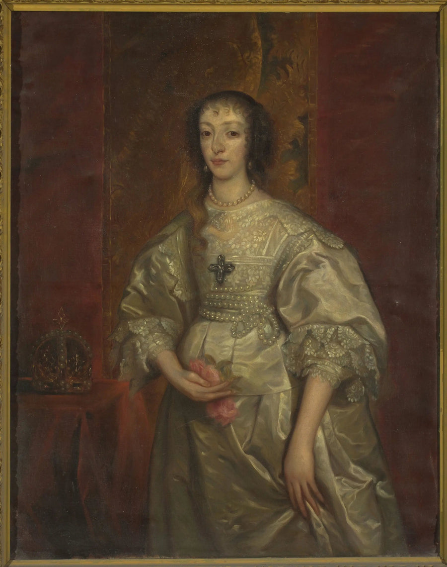 פורטרט של הנריוט מרי (1609-1699), מלכת אנגליה - אנטואן ואן דייק