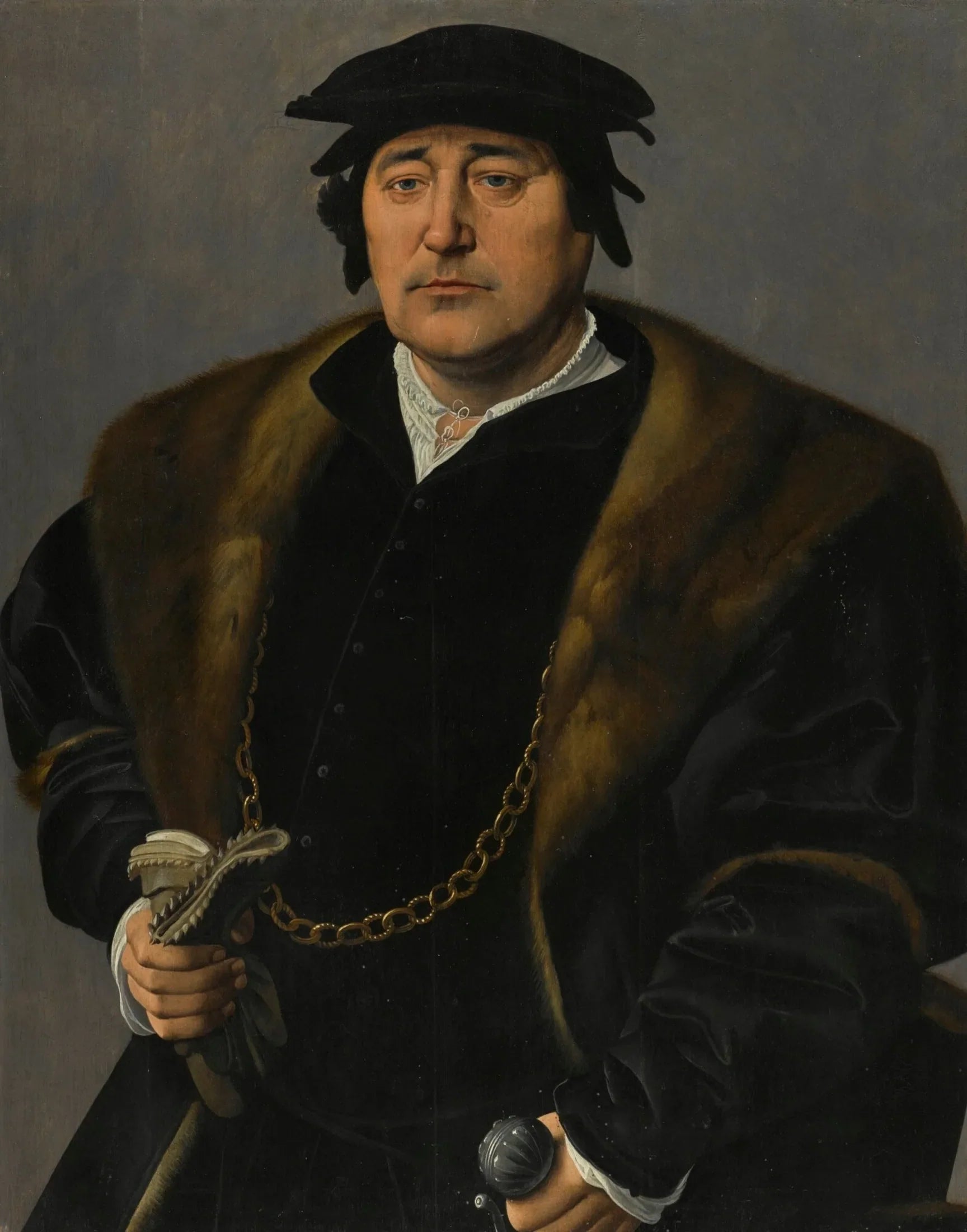 Portrait d'homme - Joos van Cleve image 1 copie peinte à la main à l’huile