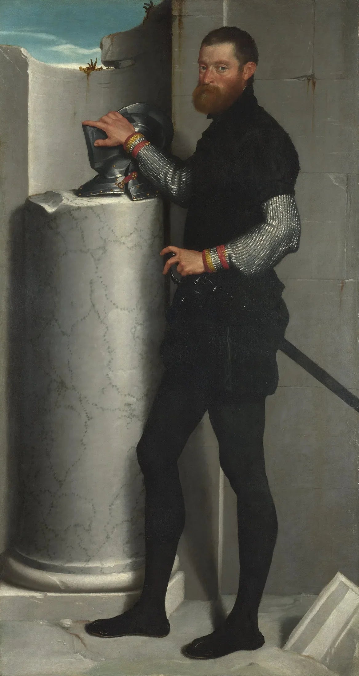 Portrait d'un gentilhomme - Giovanni Battista Moroni image 1 copie de tableau peinte à la main