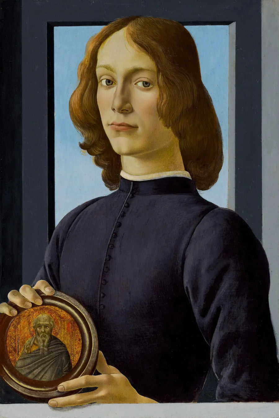פורטרט של צעיר המחזיק מדליון - סנדרו בוטיצ'לי