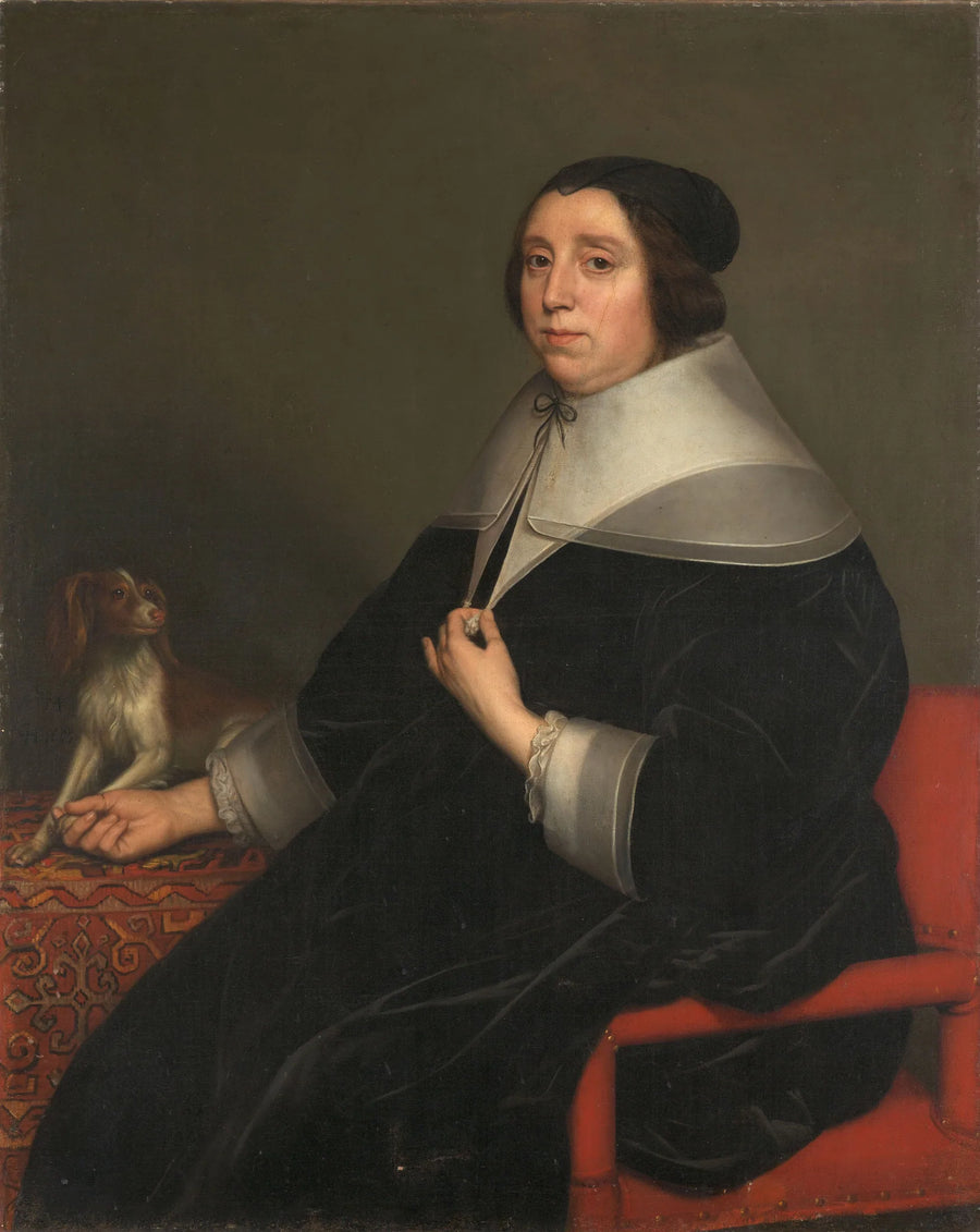 Portrait d'une femme - Gerrit van Honthorst image 1 copie peinte à la main à l’huile