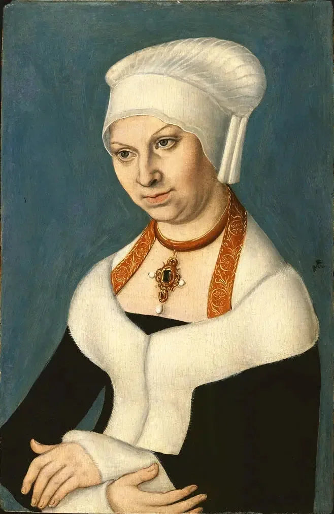 דיוקן של ברברה, דוכסית סקס (1478-1534), גלריית היצירות באוניברסיטת ברלין - לוקאס קרנאך הזקן