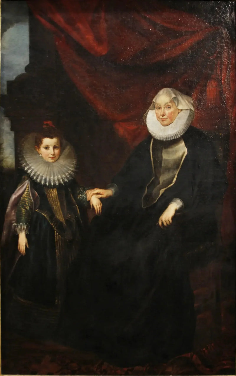 דיוקן של ביונקה ספינולה אימפריאל (1554-1622) ושל בת הדודה שלה מדלנה אימפריאל - פיטר פול רובנס