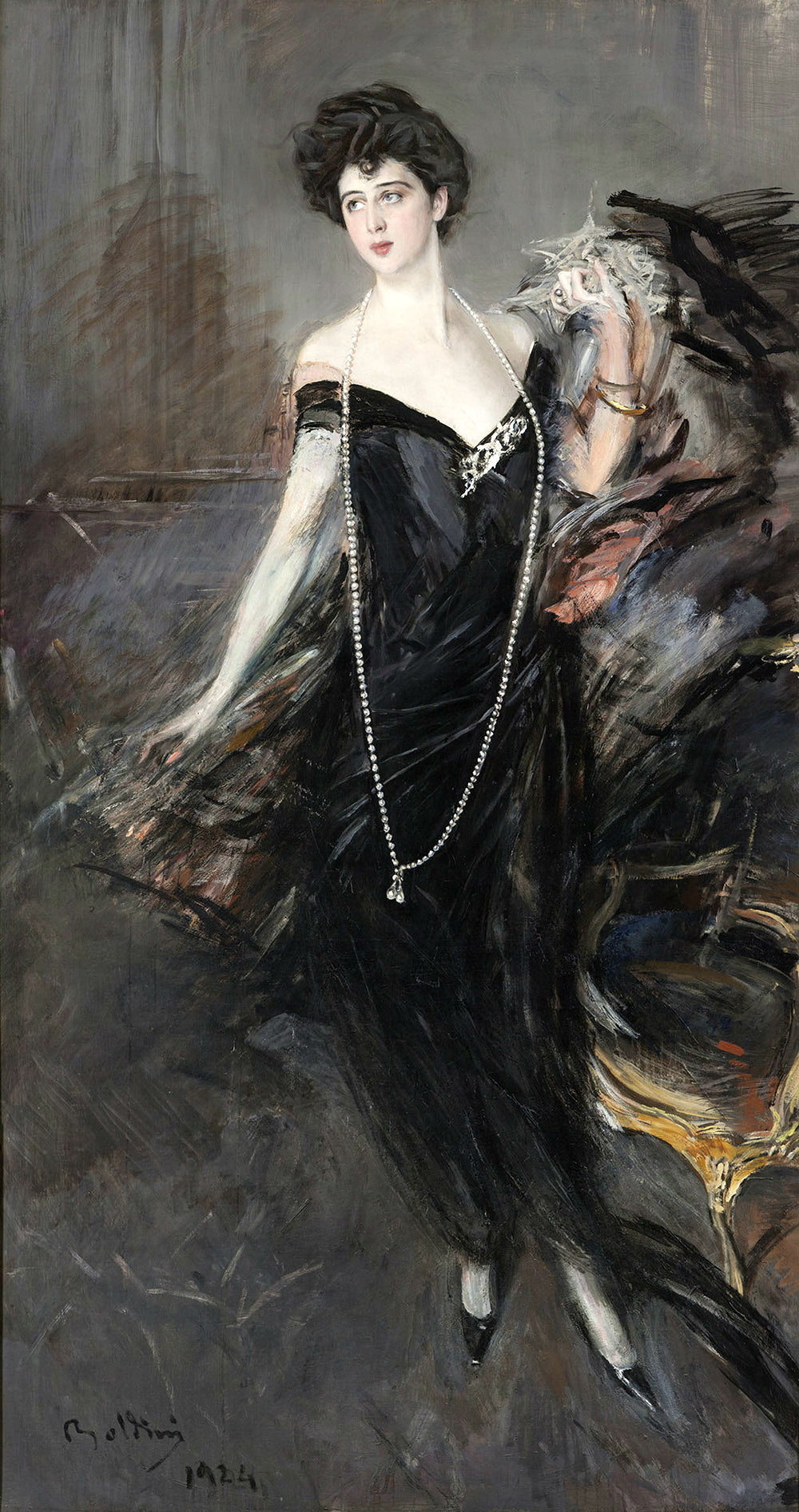 Portrait de Donna Franca Florio - Giovanni Boldini - Alpha Reproduction