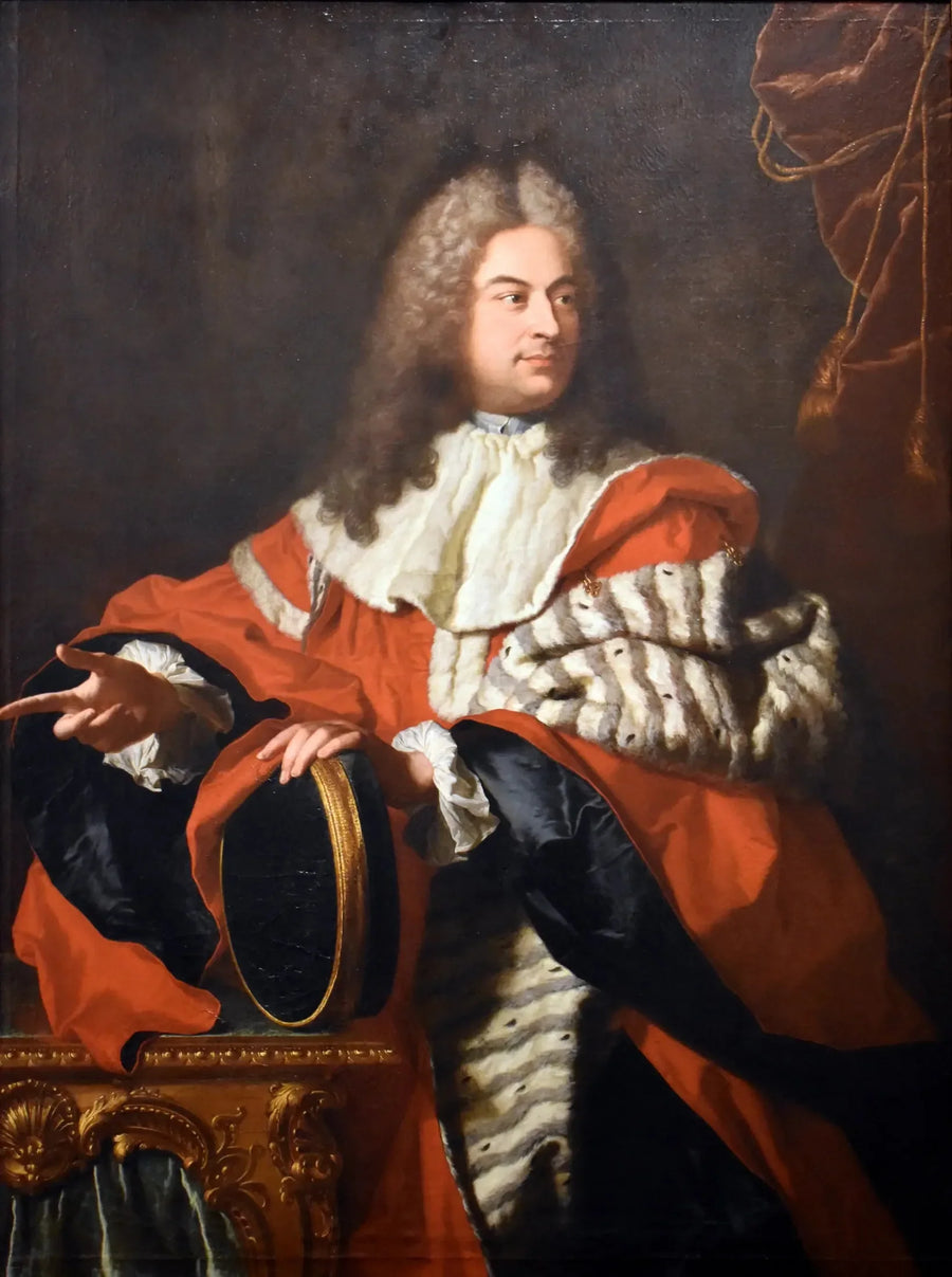 דיוקן של גספארד דה גוידן (1688-1767) כנשיא עם כובע מוות'ר. - הייאנט ריגו