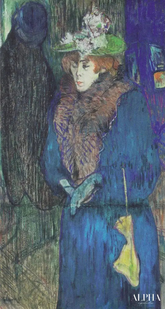 Portrait de Jane Avril - Toulouse Lautrec - Reproductions de tableaux et peintures haut de gamme