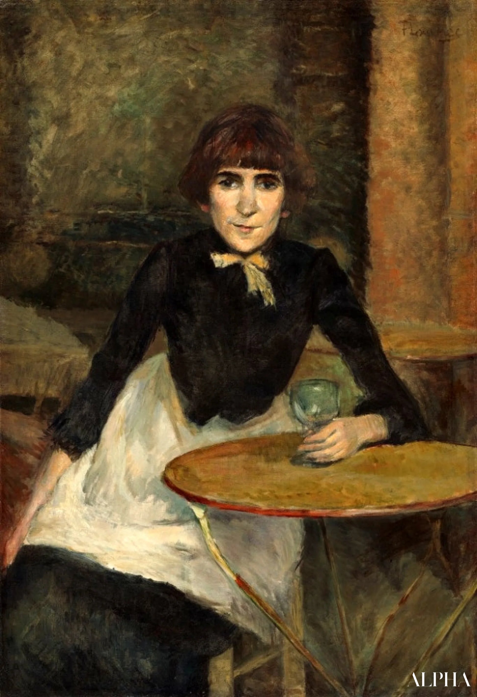 Portrait de Jeanne Wenz - Toulouse Lautrec - Reproductions de tableaux et peintures haut de gamme