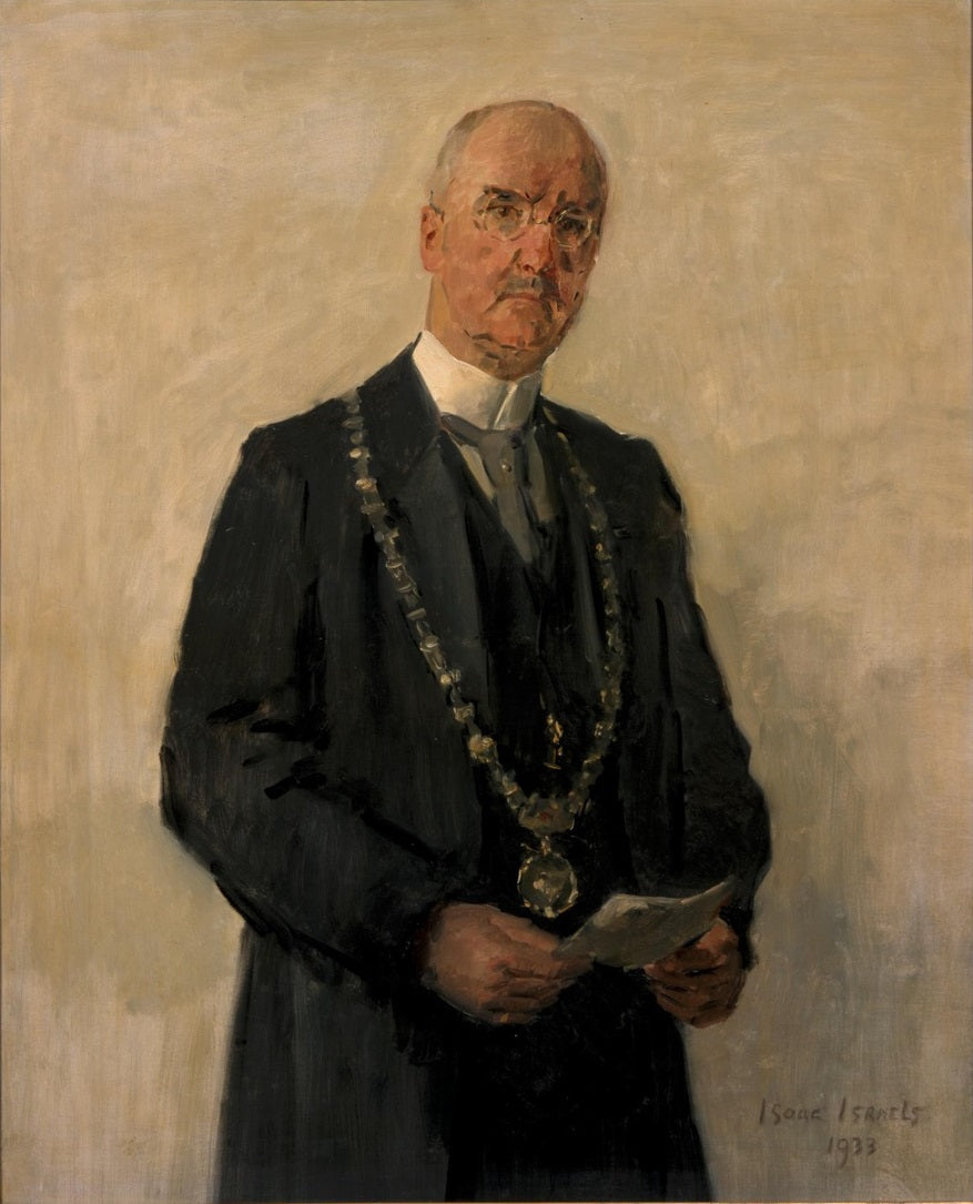 דיוקנו של יואכימוס פיטר פוקמה אנדריאה (1879-1949), ראש עיריית אוטרכט - אייזק ישראלס