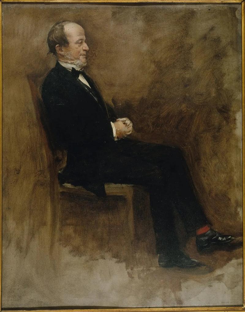 דיוקן של ג'ון לומיין (1815-1892), עיתונאי, עורך ראשי של 