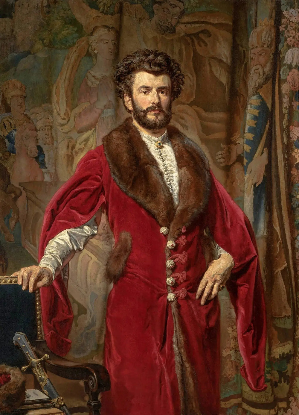 Portrait de Józef Ciechoński - Jan Matejko - Alpha Reproduction