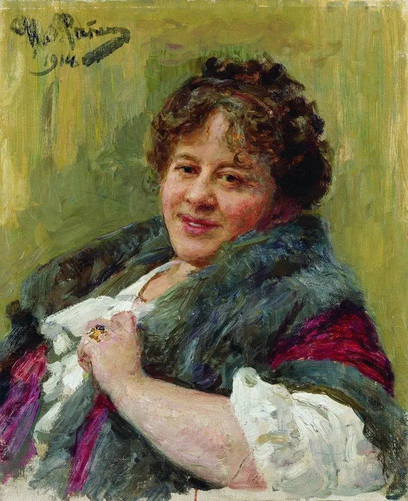 דיוקן של הסופרת, הדרמטורגית, המשוררת והמתרגמת טטיאנה לבובנה שצ'פקינה-קופרניק - איליה רפין