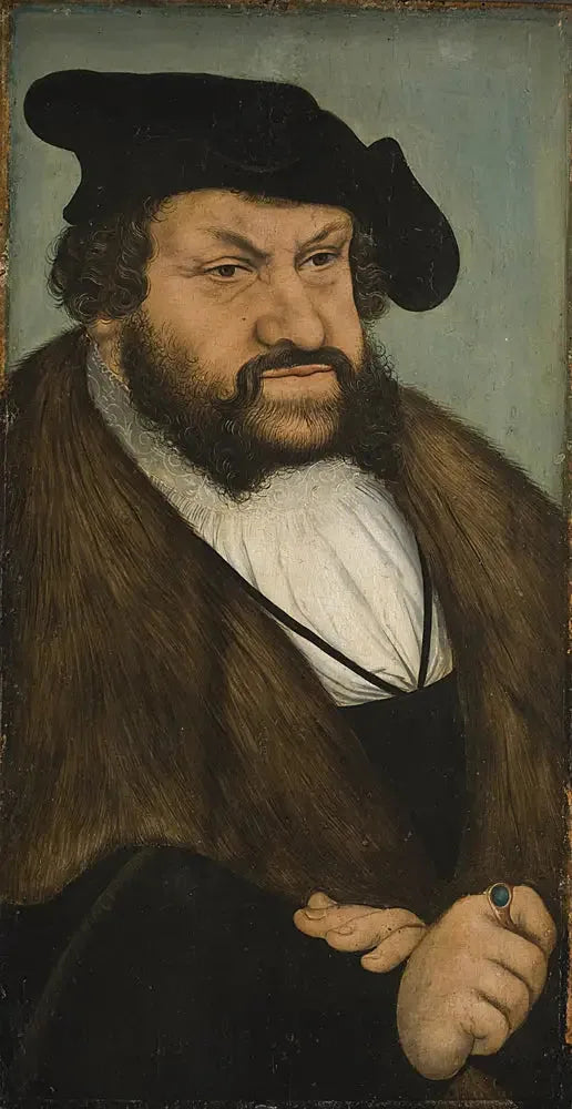 פורטרט של הבוחר ז'אן לה קונסטנט מדסקס (1468-1532) - לוקאס קרנאך הזקן