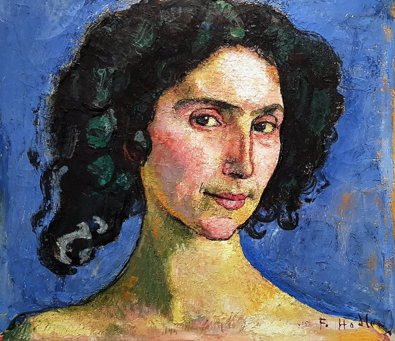 פורטרט של הרקדנית ג'וליה ליאונארדי - פרידריך הודלר