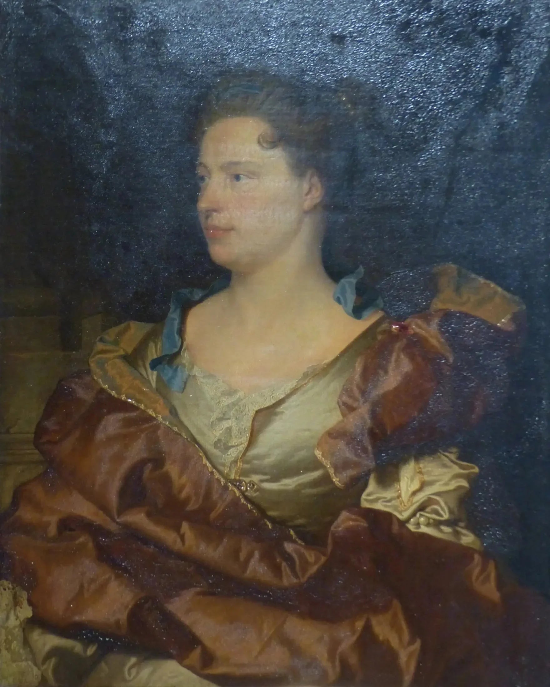 Portrait de la femme de l'artiste, Elizabeth de Gouix - Hyacinthe Rigaud image 1 reproduction artisanale de tableau