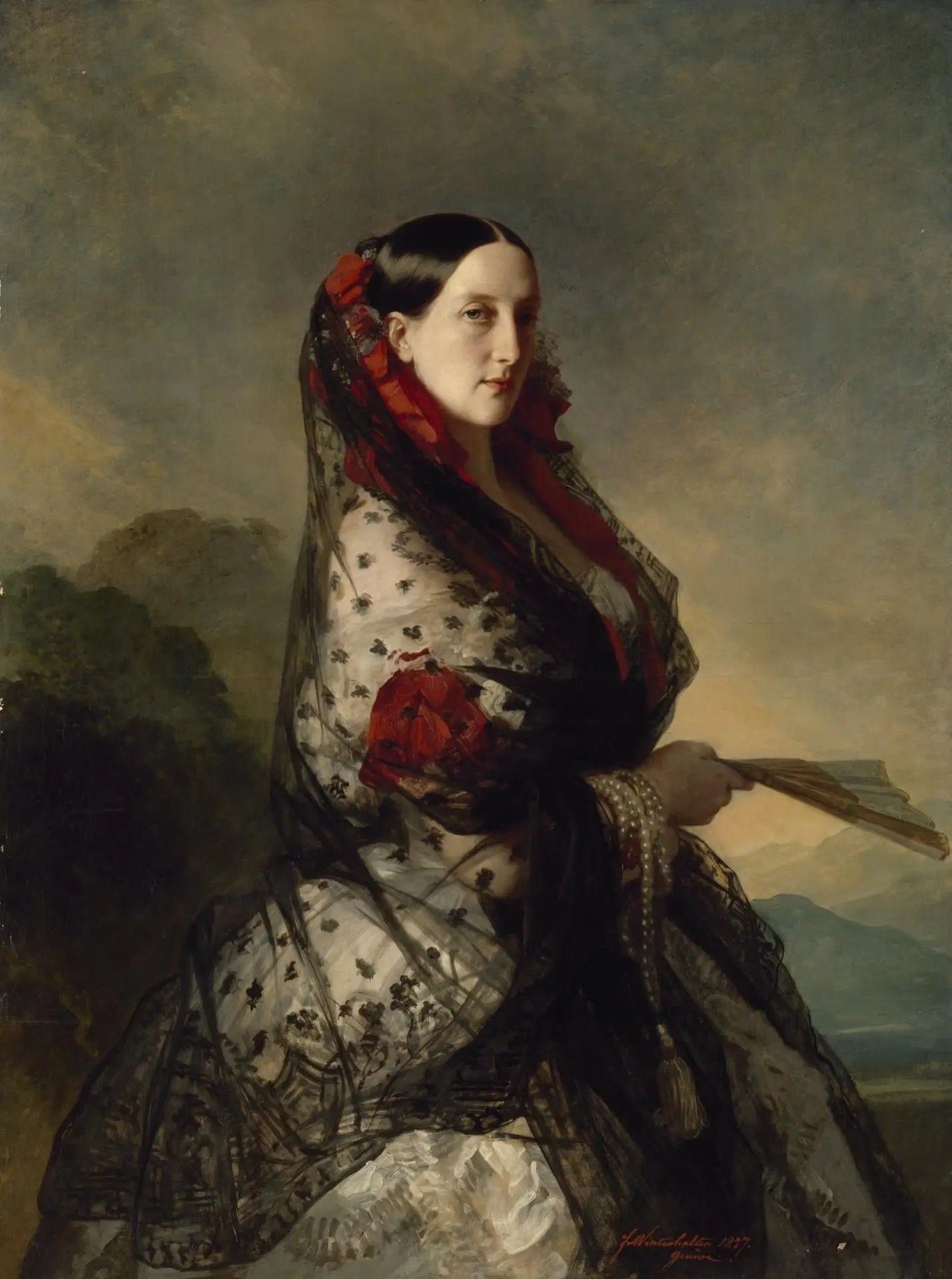 Portrait de la grande-duchesse Maria Nikolaïevna - Franz Xaver Winterhalter - Alpha Reproduction