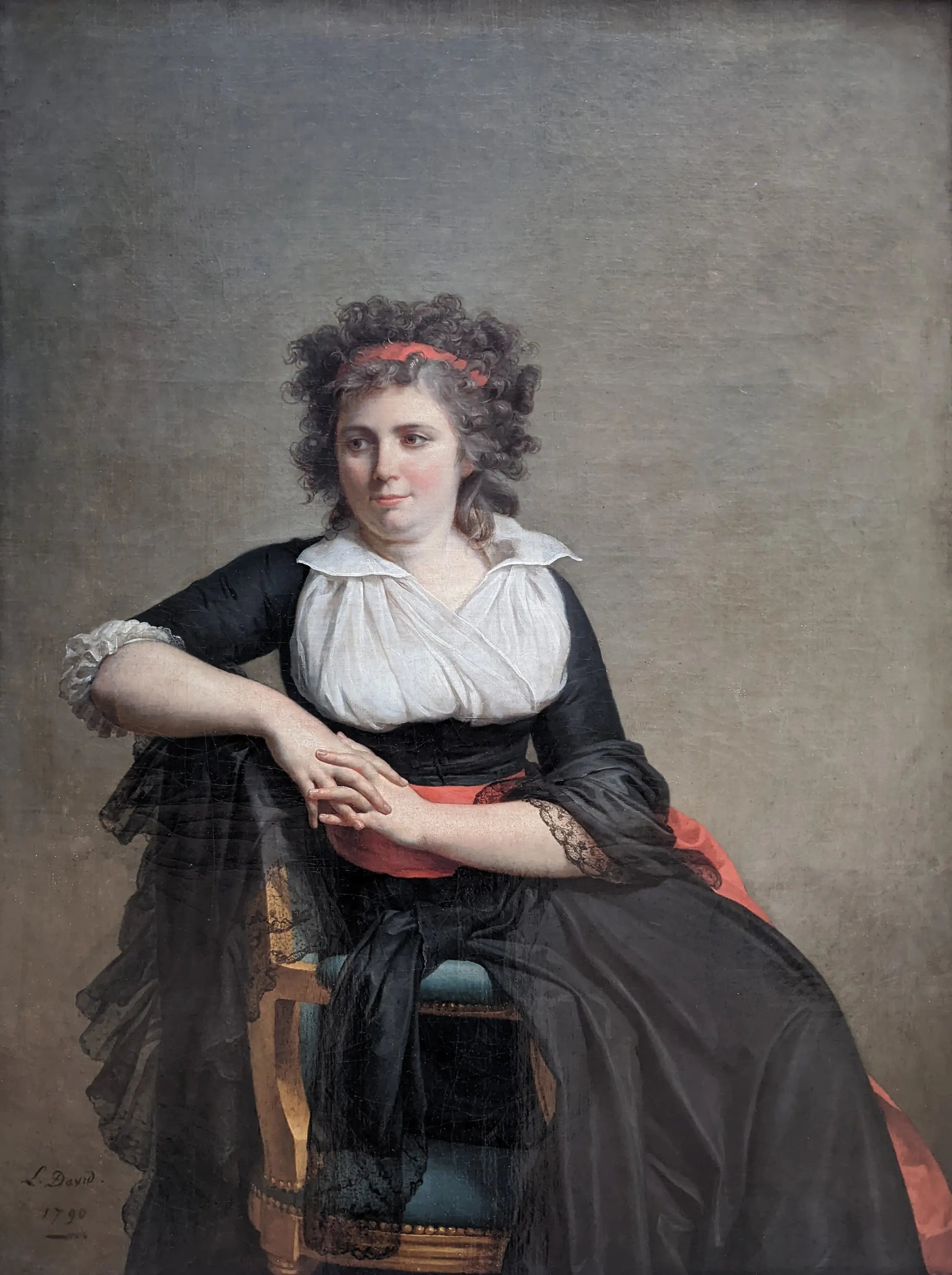 Portrait de la marquise d'Orvilliers - Jacques-Louis David image 1 reproduction artisanale de tableau