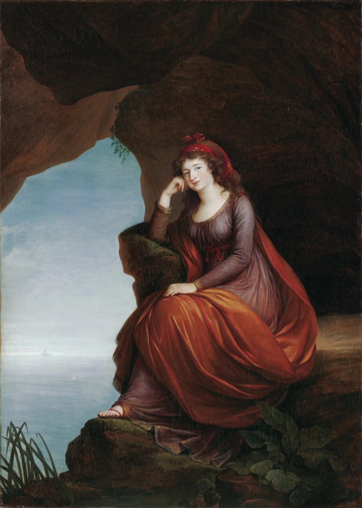 Portrait de la princesse Hermenegilde von Esterházy (1769-1845) née Liechtenstein en Ariane à Naxos - Élisabeth Vigée