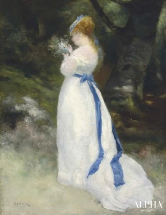 Portrait de Lise (Lise avec un bouquet de fleurs des champs) - Pierre-Auguste Renoir - Reproductions de tableaux et peintures haut de gamme