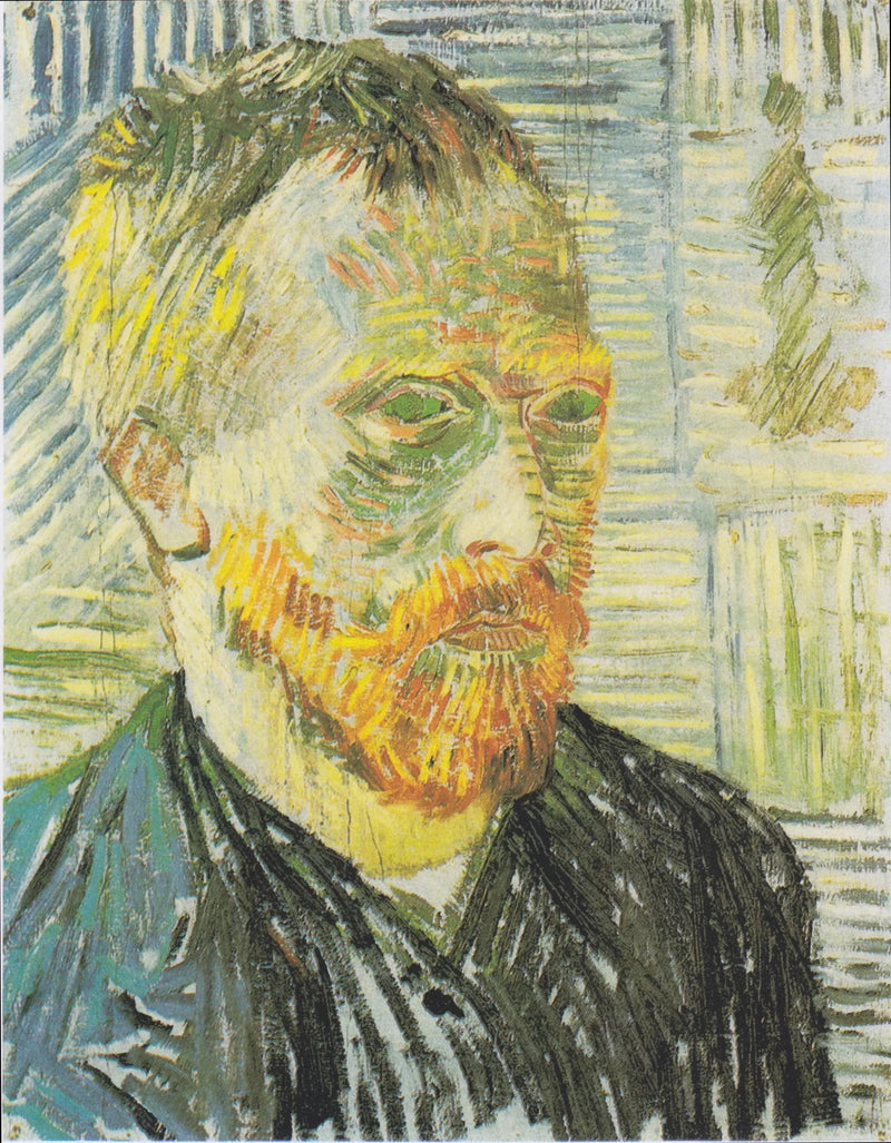 דיוקן עצמי בסגנון הדפס יפני - Vincent van Gogh