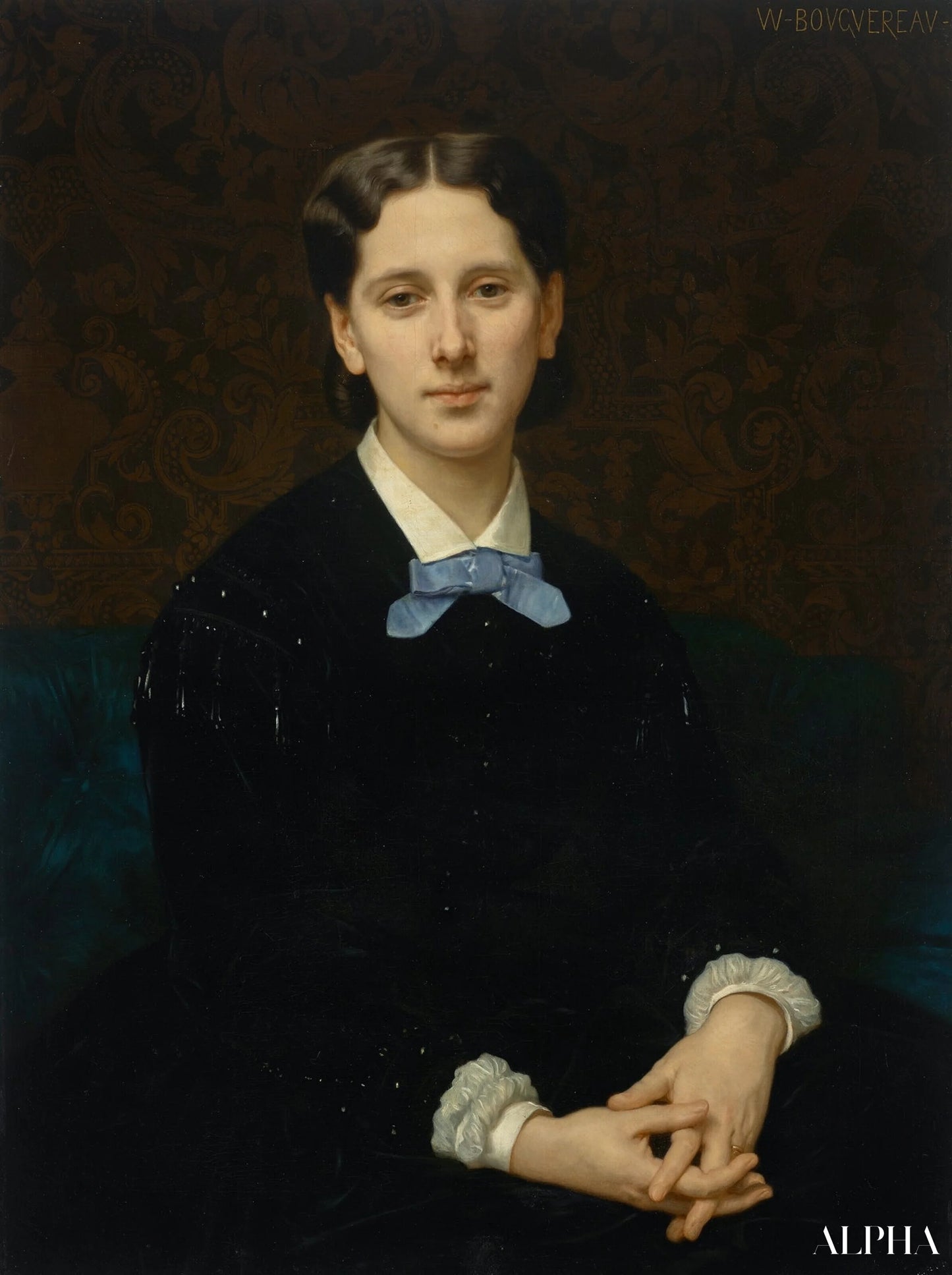 Portrait de Madame Hoskier - William Bouguereau Reproductions de tableaux à la peinture à l’huile